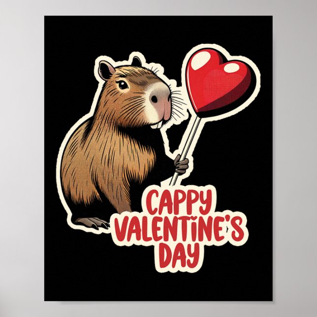 Poster Capivara do Dia dos Namorados  (Frente)