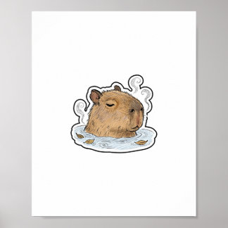 Poster Capivara Relaxada