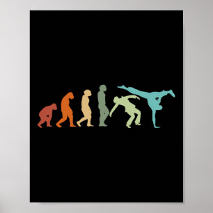Poster Capoeira dança Artes Marciais Brasil Karate Evolut