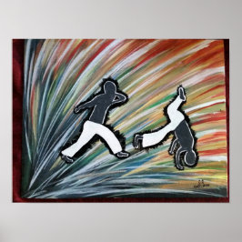 Poster capoeira jogo mma dance ginga love gift