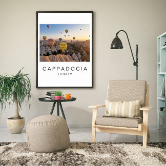 Poster Cappadocia Turquia Balão de Ar Quente Foto de Viag