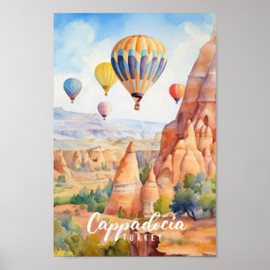 Poster Cappadocia Turquia, famosa Viagem