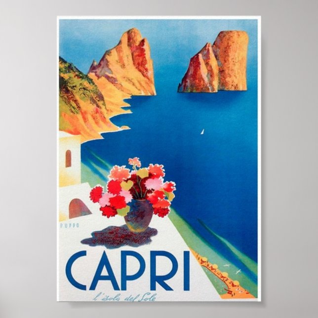 Poster - Capri de Destinos de Férias (Frente)