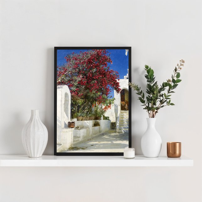Poster Capri - Oleanders in bloom, Peder Severin Krøyer (Criador carregado)