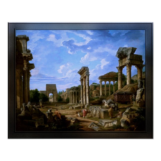 Pôster Capriccio do Fórum Romano de Giovanni Pannini (Frente)