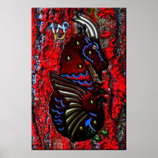 Pôster Capricorn Zodiac Art