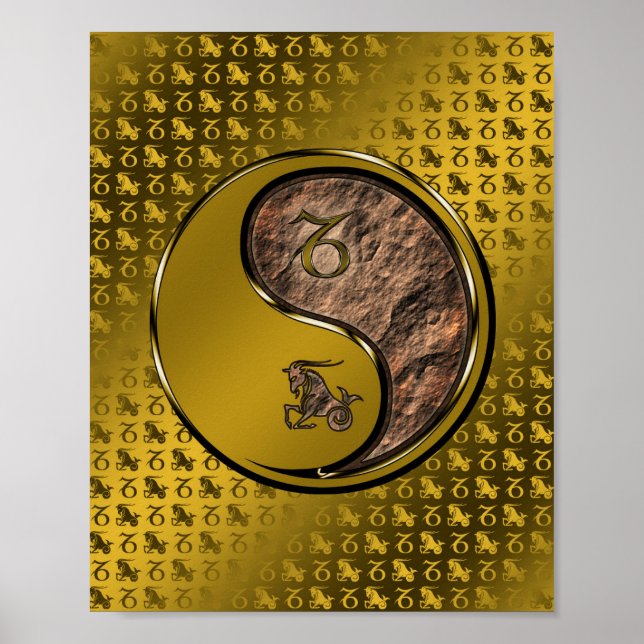 Poster Capricórnio, Caprino (Frente)