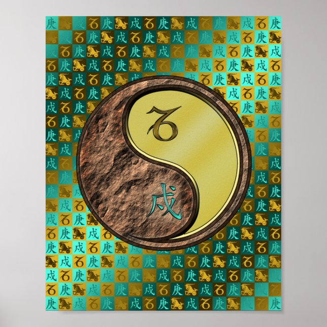 Poster Capricórnio e Cão Metálico (Frente)