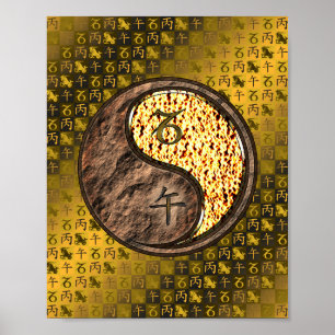 Poster Capricórnio e Cavalo de Fogo