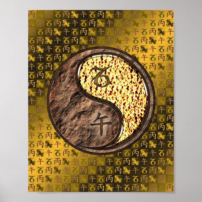 Poster Capricórnio e Cavalo de Fogo (Frente)