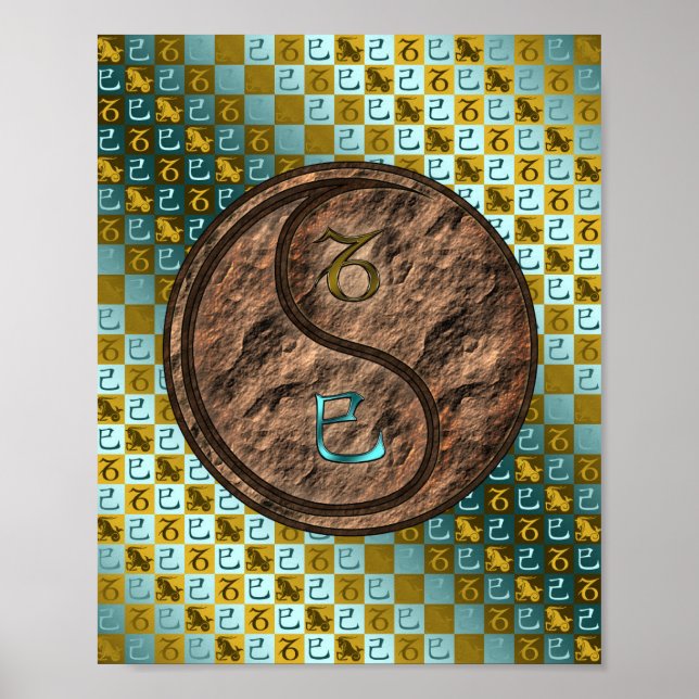 Poster Capricórnio e Cobra da Terra (Frente)