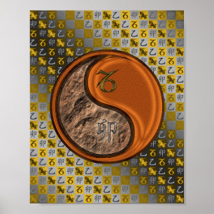 Poster Capricórnio e Coelho da Madeira