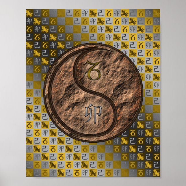 Poster Capricórnio e Coelho da Terra (Frente)