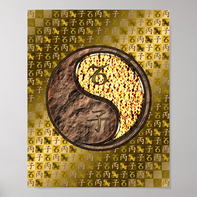 Poster Capricórnio e Corrida de Fogo (Frente)