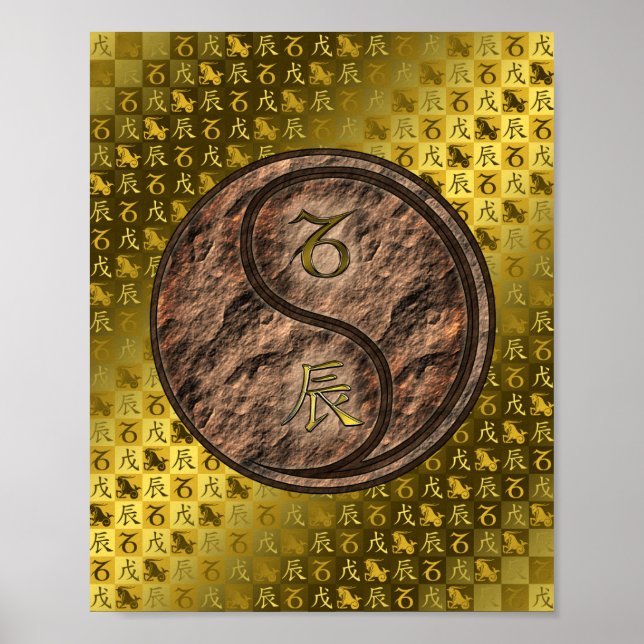 Poster Capricórnio e Dragão da Terra (Frente)