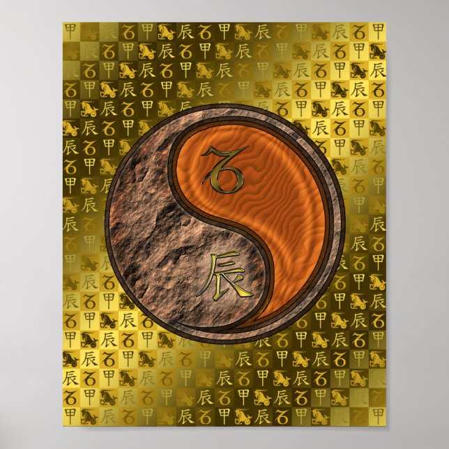 Poster Capricórnio e Dragão de Madeira (Frente)