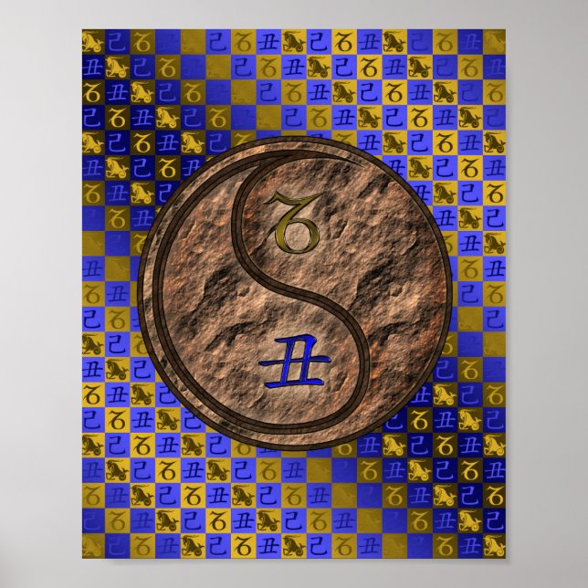 Poster Capricórnio e Terra Ox (Frente)