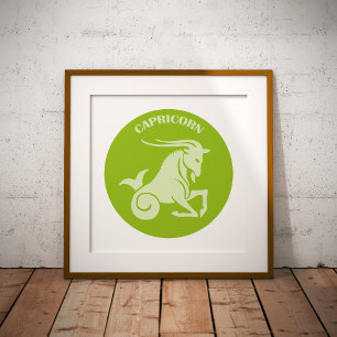 Poster Capricórnio, Signo do Zodíaco, Horóscopo, Astrolog