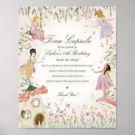 Poster cápsula de fada de jardim