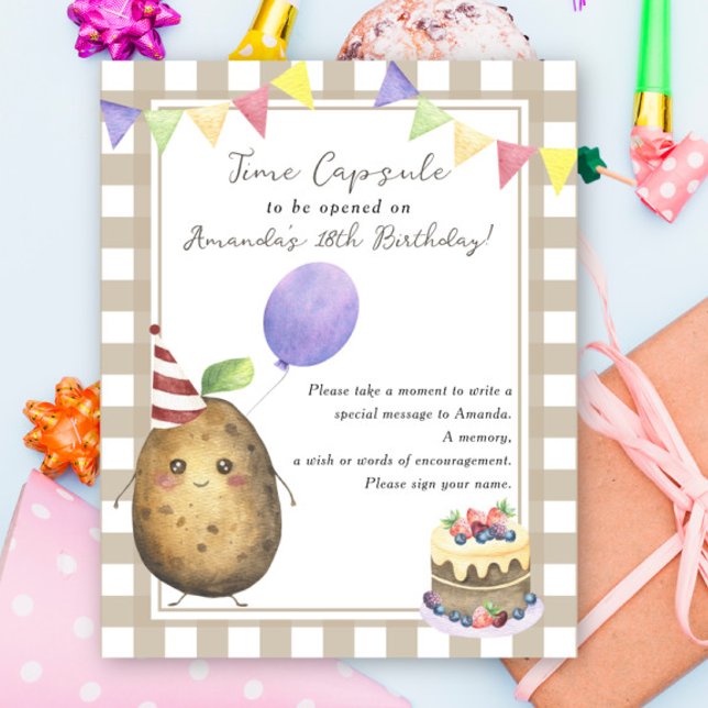 Poster Cápsula do Tempo de Batata 1º aniversário gênero n (Criador carregado)