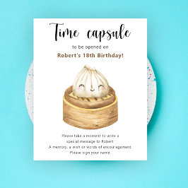 Poster Cápsula do Tempo de Bolinho Chinês 1º aniversário