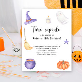 Poster Cápsula do tempo de Halloween de um ano assustador