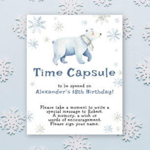Poster Cápsula do Tempo do Urso Polar de Inverno 1º anive