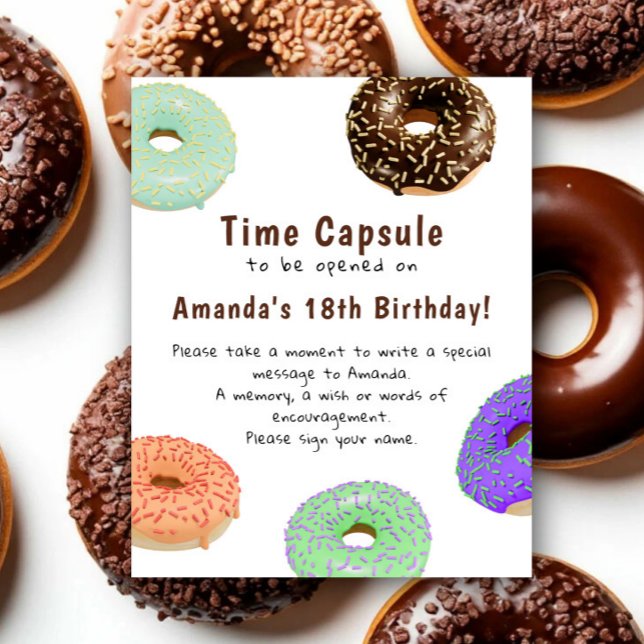 Poster Cápsula do Tempo Donuts 1º aniversário (Criador carregado)