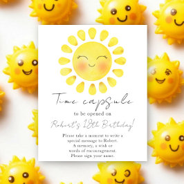 Poster Cápsula do Tempo Little Sun 1º aniversário