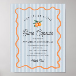 Poster Cápsula Horária de Aniversário do Citrus Cutil Azu