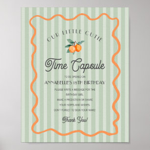 Poster Cápsula Horária de Aniversário do Citrus Cutil Ver