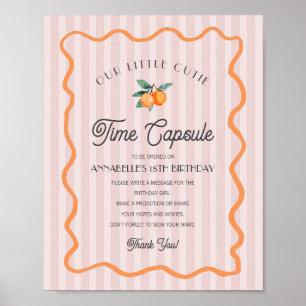 Poster Cápsula Horária de Aniversário do Citrus Cutius Ro