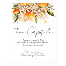 Cápsula Horária do Chá de fraldas Laranja Citrus