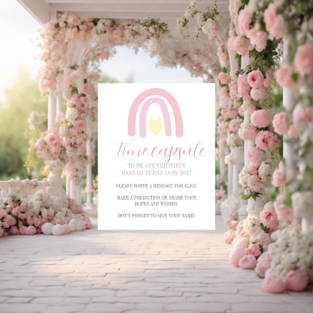 Poster Cápsula Horária do primeiro aniversario do arco-ír (Criador carregado)