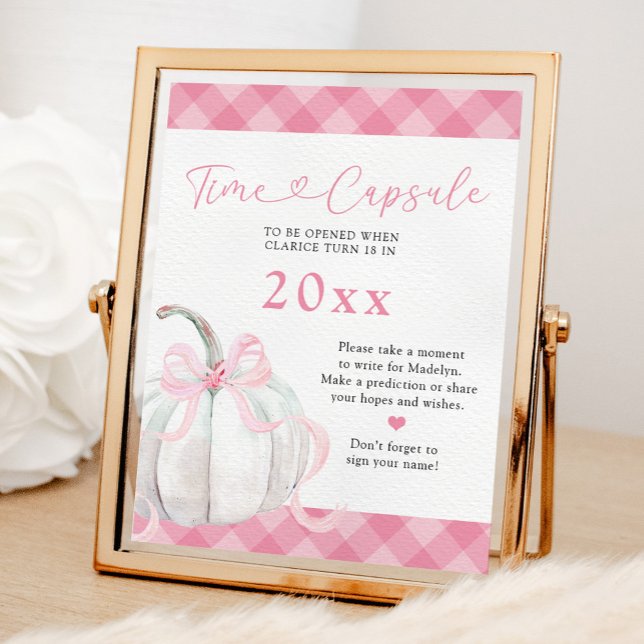 Poster Cápsula Horária do primeiro aniversario Pumpkin Ro (Criador carregado)