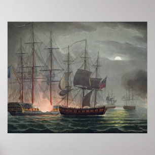 Pôster Captação do La Desiree, o 7 de julho de 1800, 'd