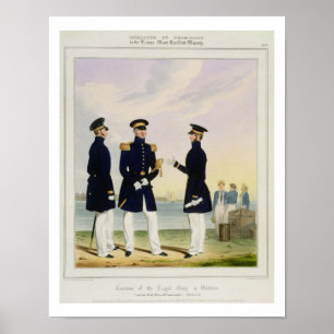 Poster Captain, Flag Officer and Commander (Undress) plat