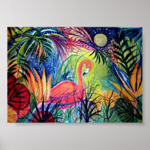 Pôster Captiva Flamingo Midnight