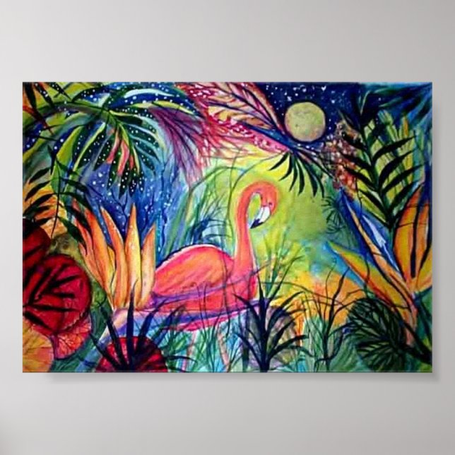 Pôster Captiva Flamingo Midnight (Frente)