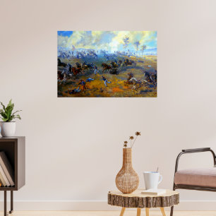 Poster Captura da Bateria de Ricketts Sidney E. King 1864