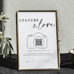 Poster Captura De Casamento O Amor   Código QR de compart