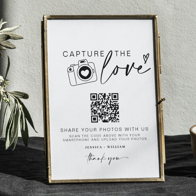 Poster Captura De Casamento O Amor | Código QR de compart (Criador carregado)