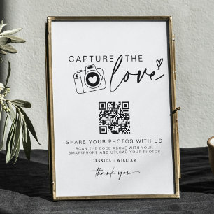 Poster Captura De Casamento O Amor Código QR de compart
