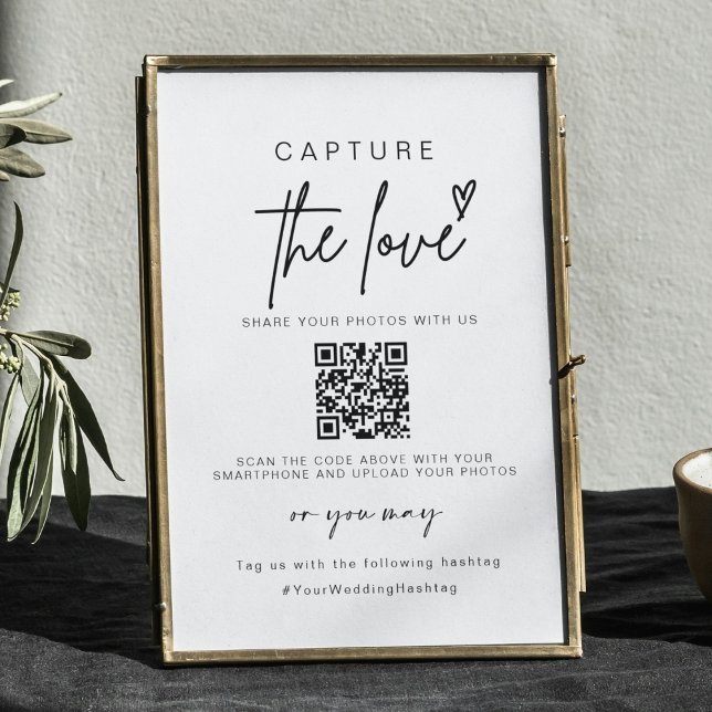 Poster Captura De Casamento O Amor | Código QR de compart (Criador carregado)
