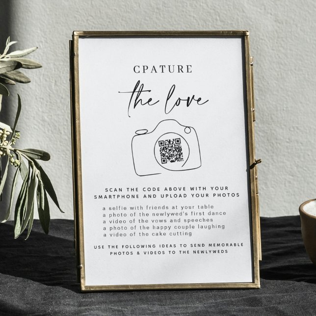 Poster Captura De Casamento O Amor | Código QR de compart (Criador carregado)