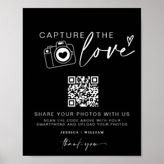 Poster Captura De Casamento O Amor | Código QR de compart