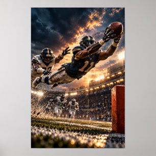 Poster Captura de Futebol Americano – Zona de Fim Dramáti