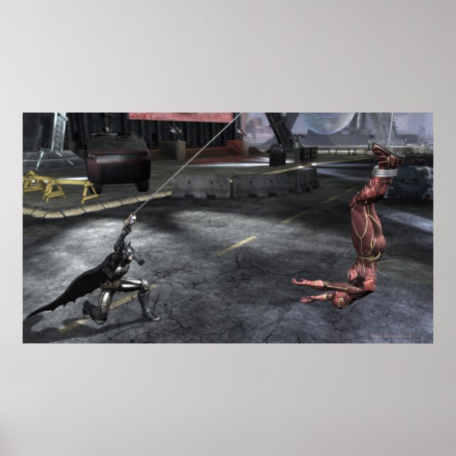 Pôster Captura de tela: Batman vs Flash (Frente)