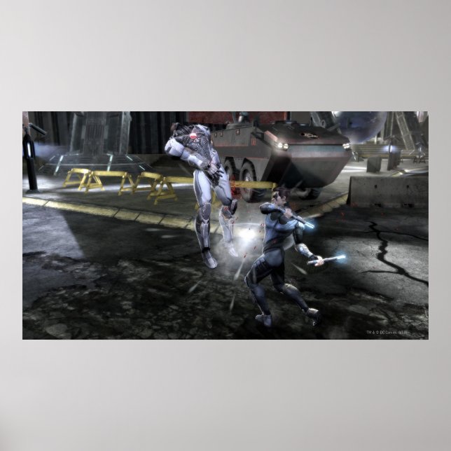 Poster Captura de tela: Cyborg vs Nightwing 3 (Frente)