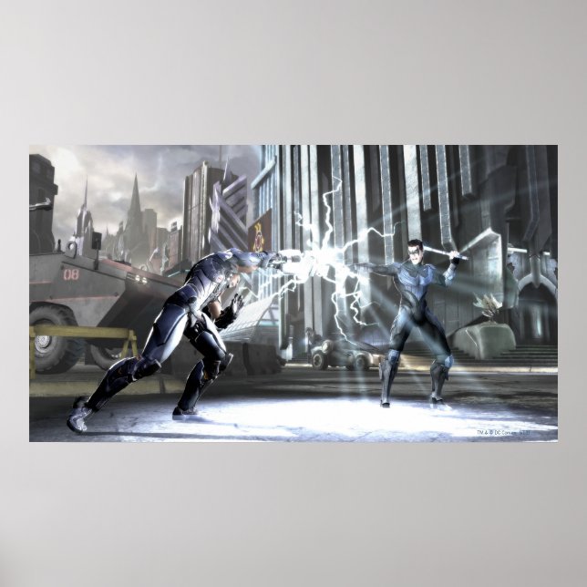 Pôster Captura de tela: Cyborg vs Nightwing 4 (Frente)